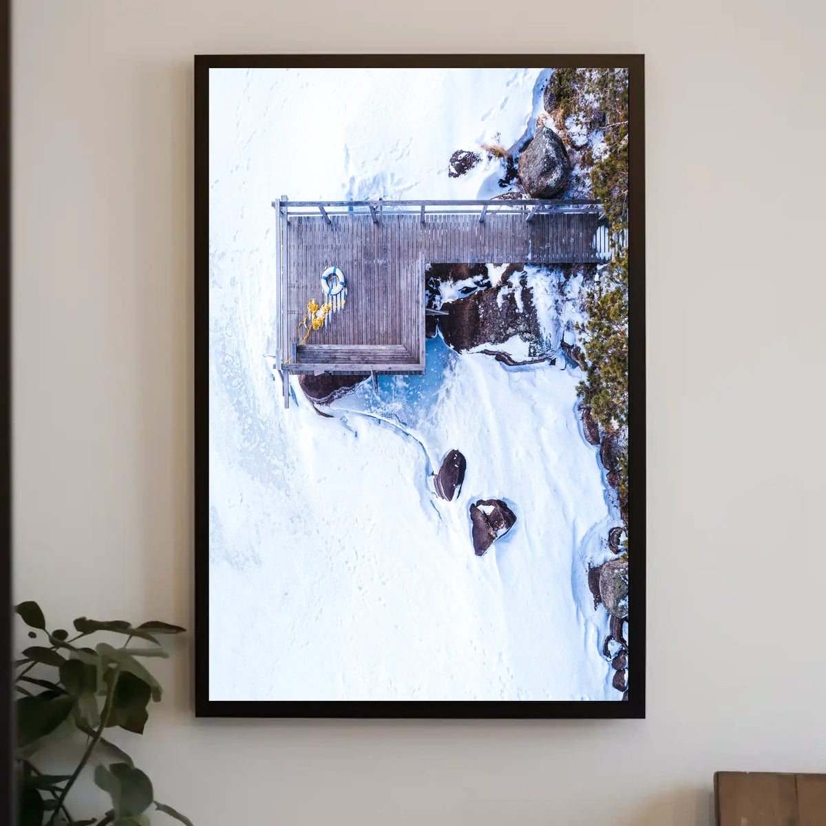 Winter Serenity From Above Poster