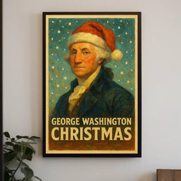 George Washington Christmas Poster