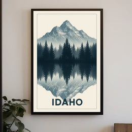 Idaho Mountain Reflection Poster