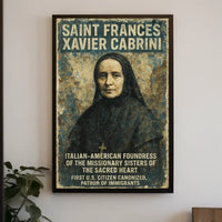 Saint Frances Xavier Cabrini Heritage Cultural or Heritage Poster