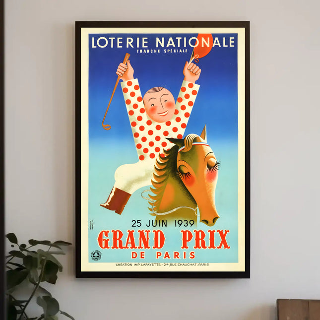 Grand Prix de Paris 1939 Sports Poster