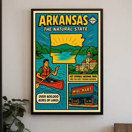 Arkansas The Natural State Poster