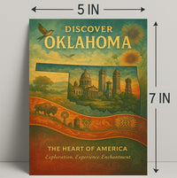 Discover Oklahoma Wall Art Print Decor PosterGoat
