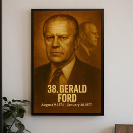 Gerald Ford 38Th President Poster