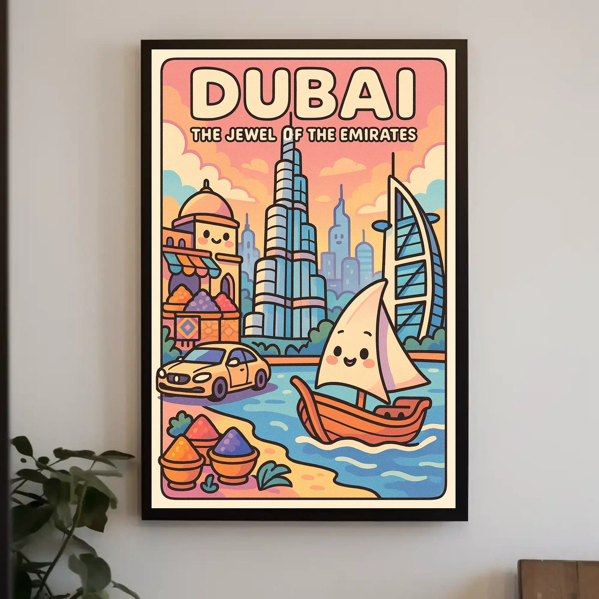 Dubai The Jewel of the Emirates Poster