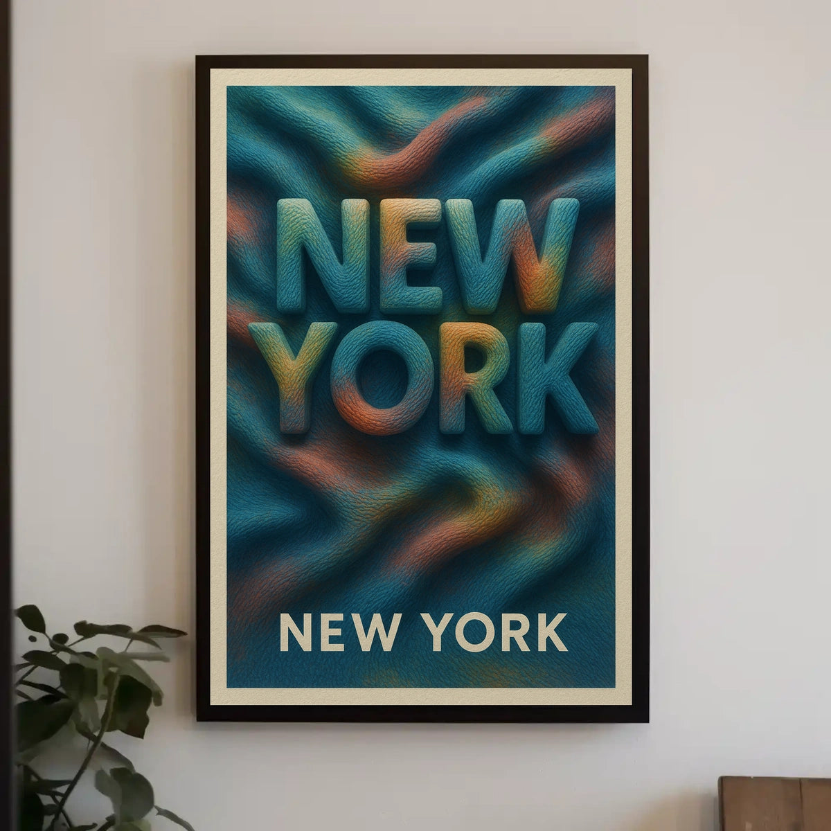 New York Vibes Poster City Skyline Print 18x24 Wall Art