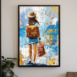 Vintage Parisian Architecture Art Poster