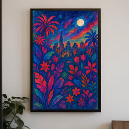 Cityscape In Bloom Poster
