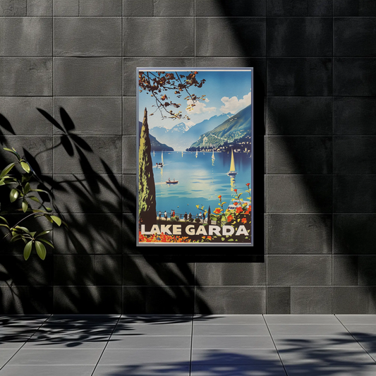 Lake Garda Vintage Poster