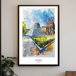 Paris The Louvre Poster