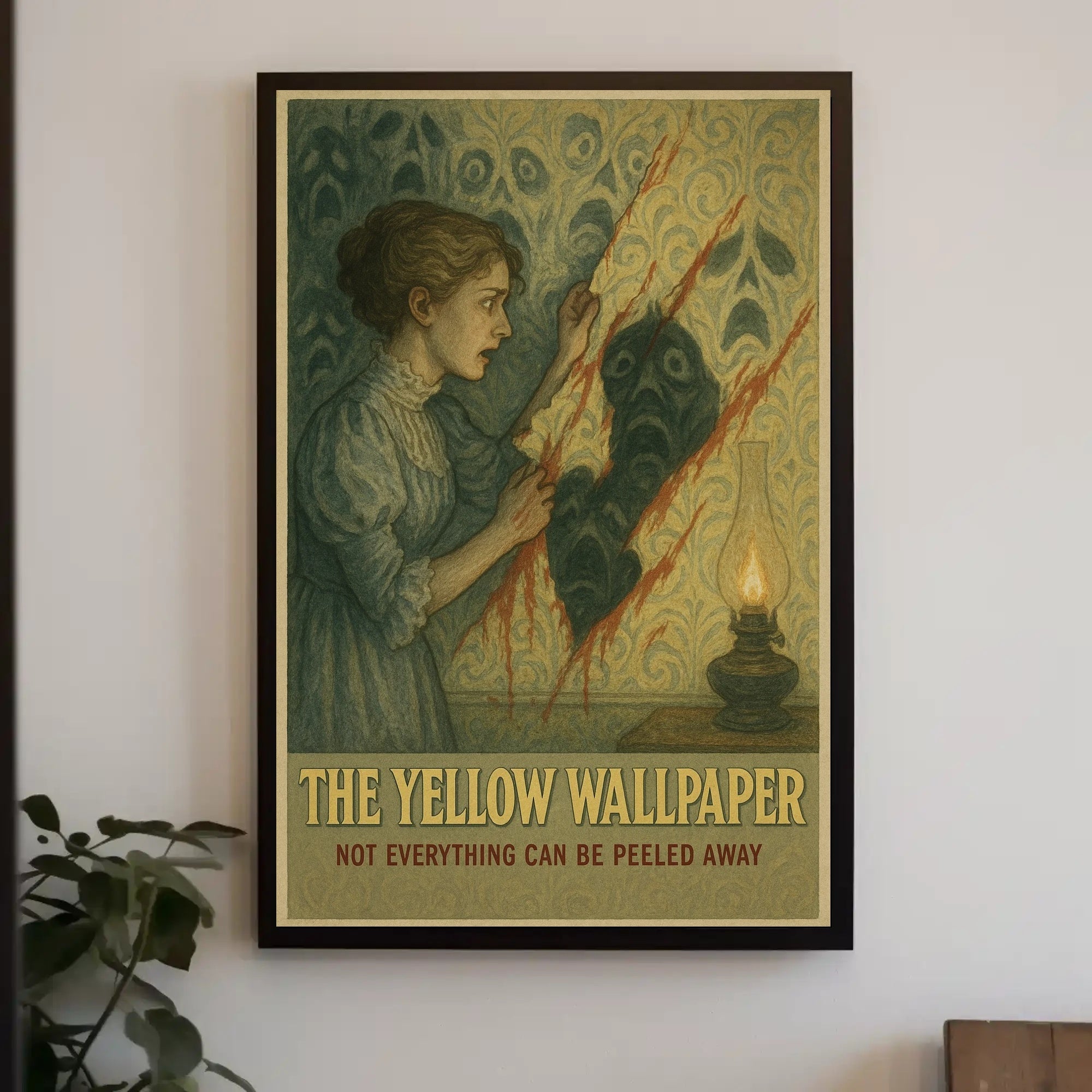 Eerie Vintage Mystery Artwork Unveiled in Artistic Poster