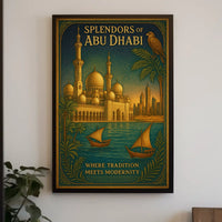 Abu Dhabi Architectural Splendor Poster