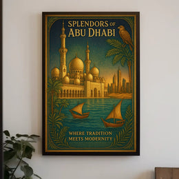 Abu Dhabi Architectural Splendor Poster