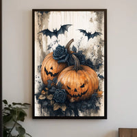 Halloween Gothic Jack-O'-Lanterns Artistic Poster