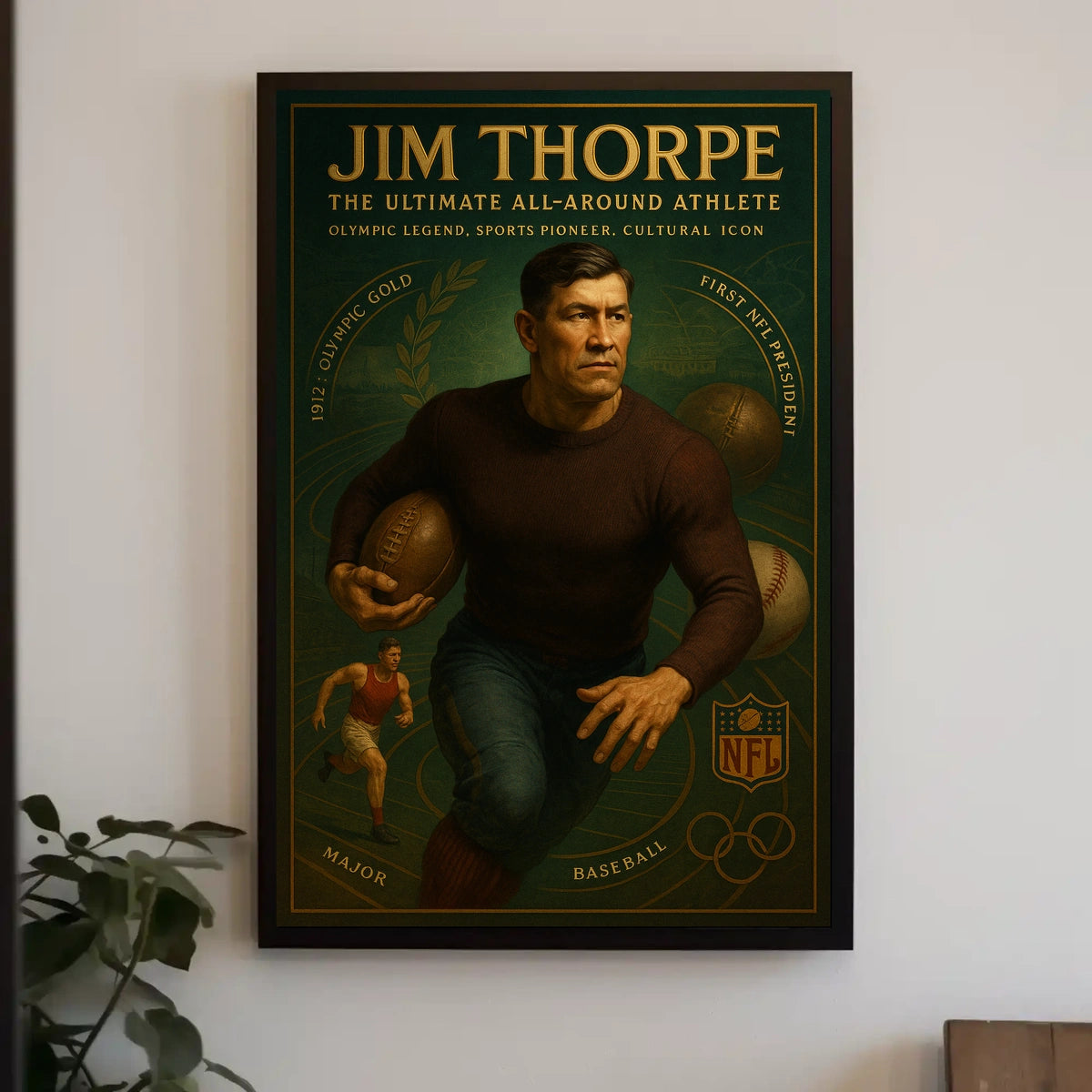 Jim Thorpe Legendary Athlete Jim Thorpe Poster