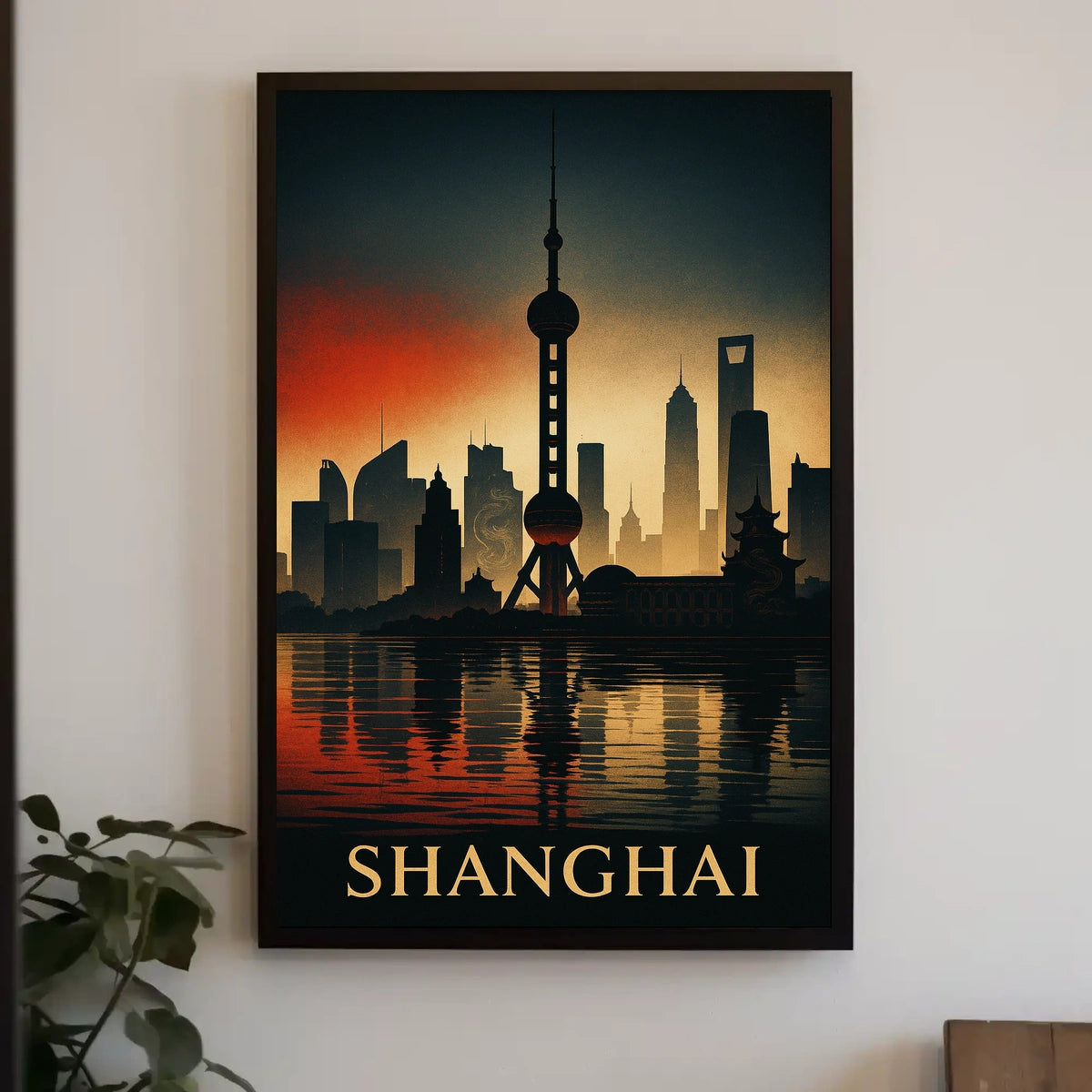 Shanghai Skyline Poster