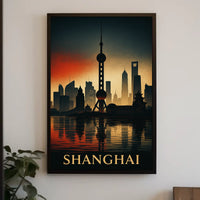 Shanghai Skyline Poster