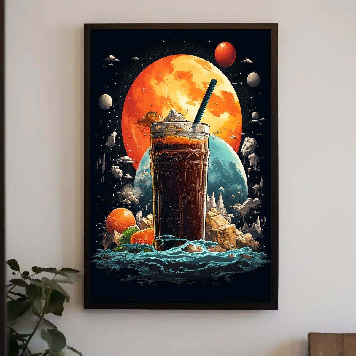 Cosmic Beverage Adventure Poster
