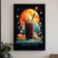 Cosmic Beverage Adventure Poster