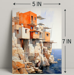 Cliffside Architecture Poster