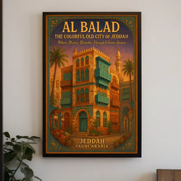 Al Balad The Colorful Old City Of Poster