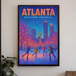 Atlanta Southern Snowfall Poster