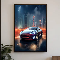 Futuristic Urban Drive Poster