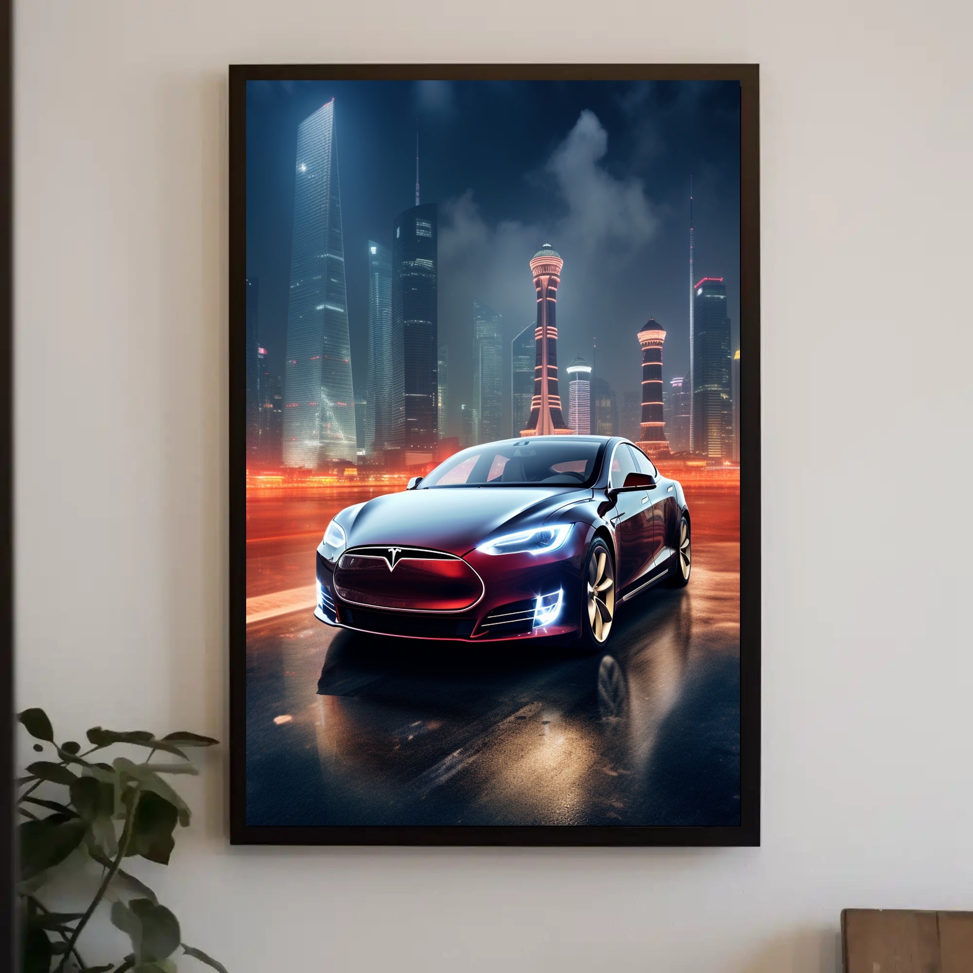 Futuristic Urban Drive Poster