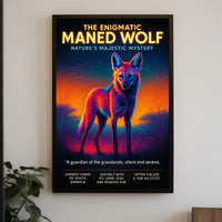 The Enigmatic Maned Wolf Poster