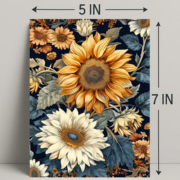 Sunflower Sunshine Vibes: Abstract or Artistic Poster