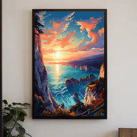 Coastal Sunset Serenity Poster