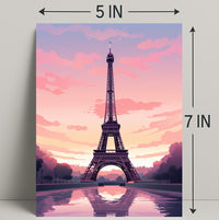 Eiffel Tower At Dusk Poster