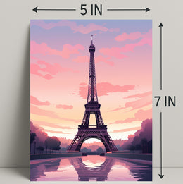 Eiffel Tower At Dusk Poster