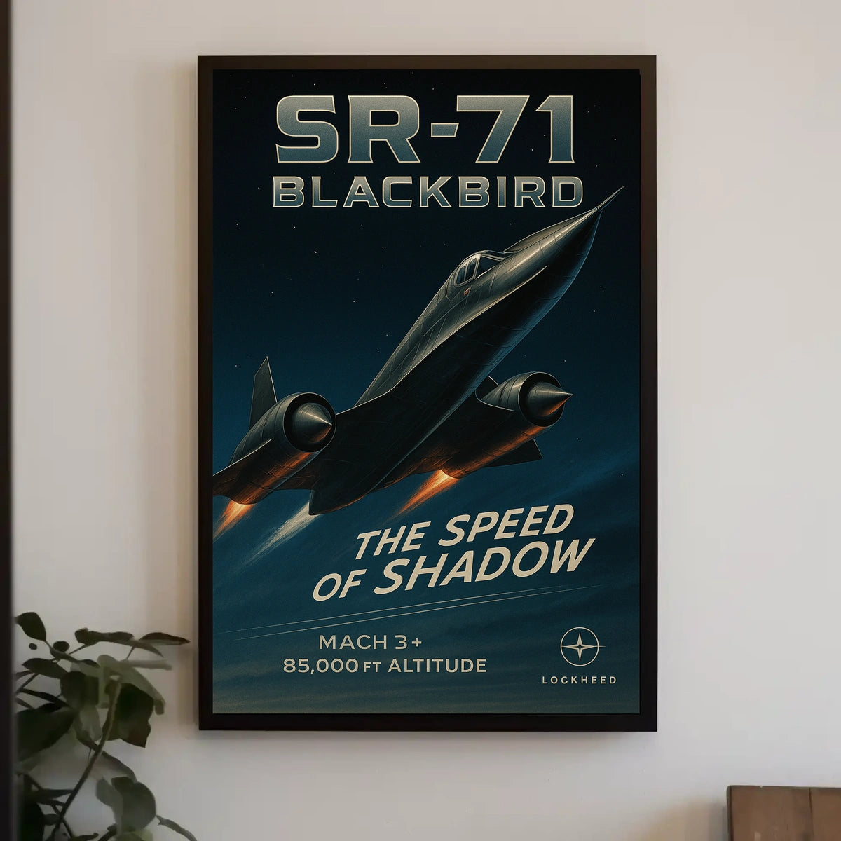 SR-71 Blackbird The Speed of Shadow Poster