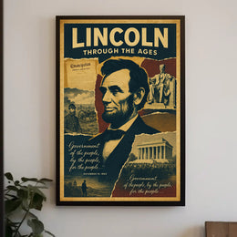 Abraham Lincoln Through the Ages Poster PosterGoat