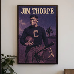 Jim Thorpe Legendary Athlete Poster