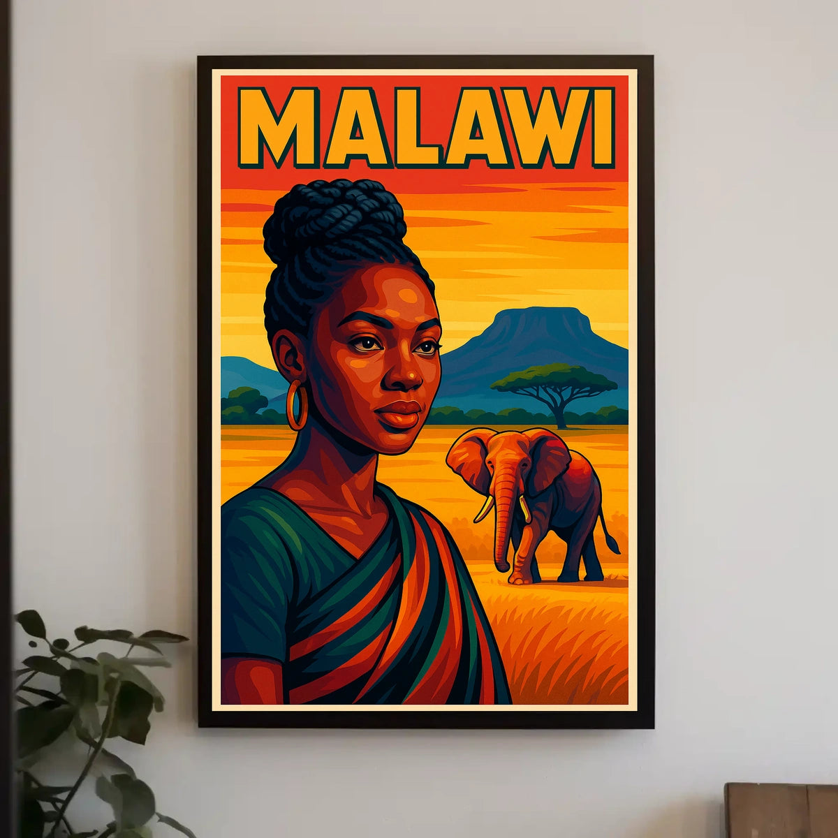 Malawi A Vibrant Portrait Poster