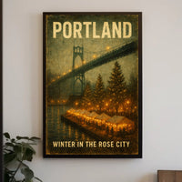 Winter In Portland Poster