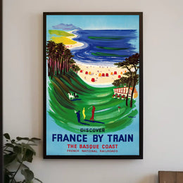 Discover The Basque Coast Poster