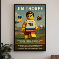 Jim Thorpe Legendary Athlete Poster