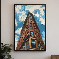 Abstract Futuristic Elements Art Poster