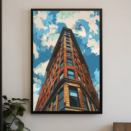 Abstract Futuristic Elements Art Poster
