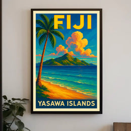 Yasawa Islands Tropical Paradise Poster