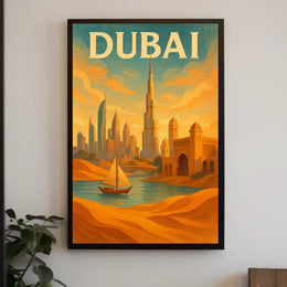 Dubai Poster Fusion Tradition And Modernity For Home Decor