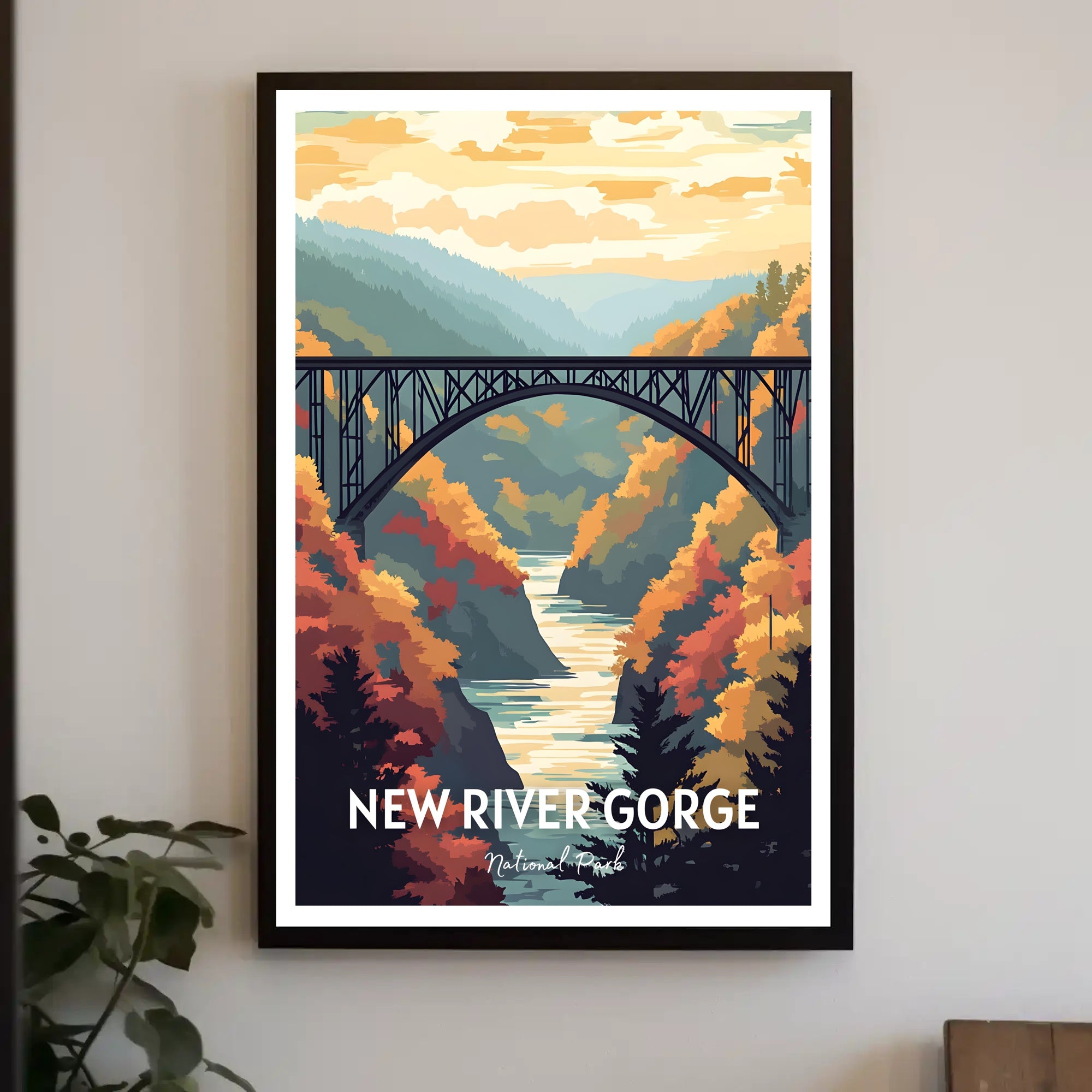 New River Gorge National Park Vintage Poster