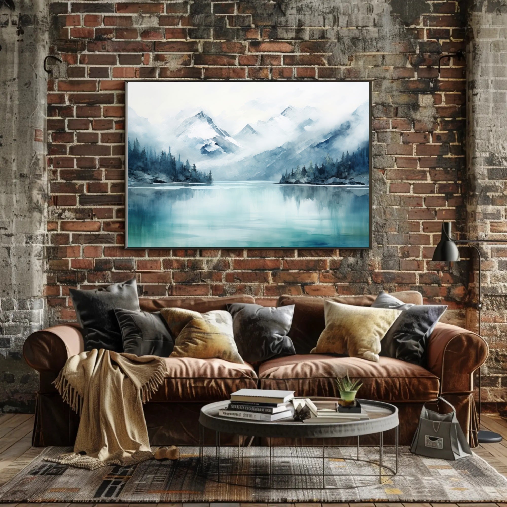 Serene Mountain Reflections Poster