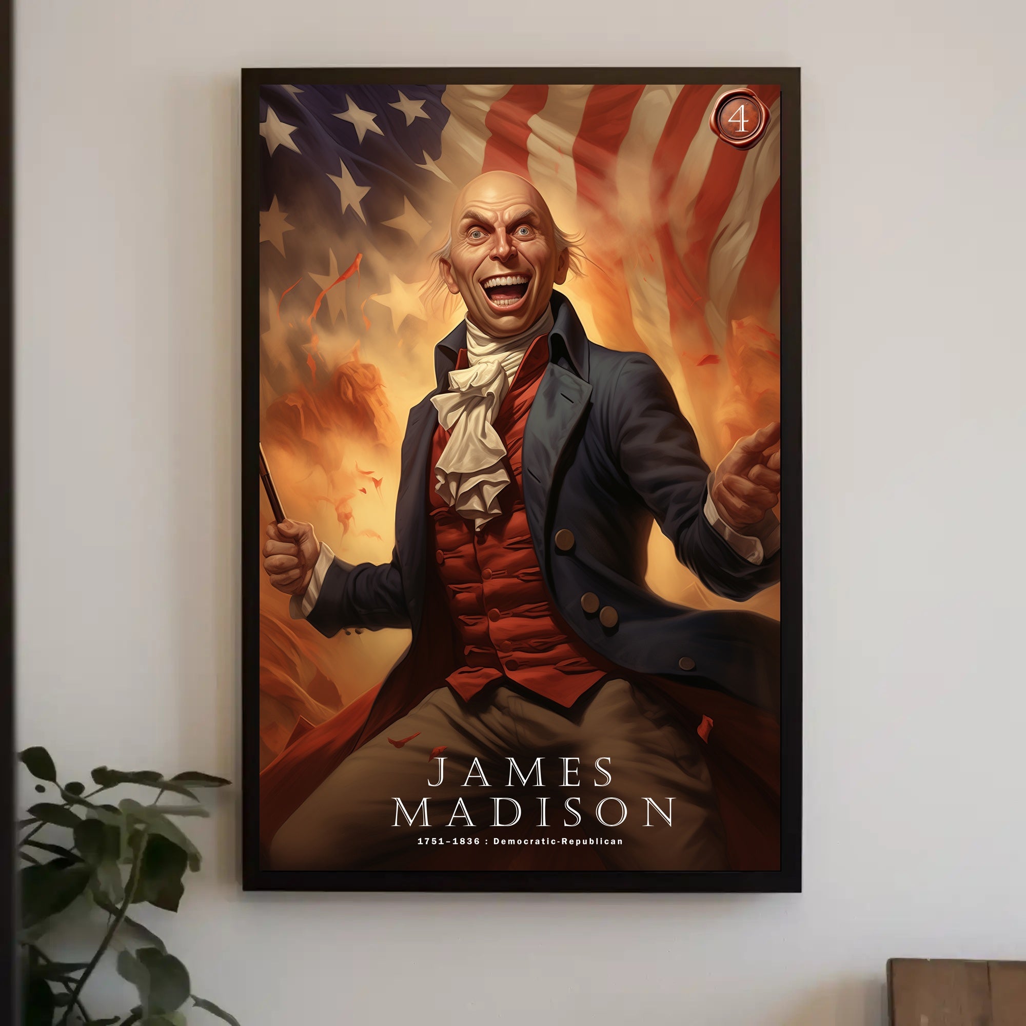 James Madison Patriotic Poster