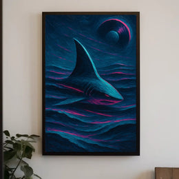Celestial Shark Poster