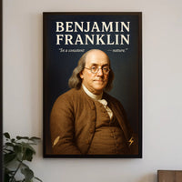 Benjamin Franklin Statesman and Inventor Poster PosterGoat