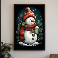 Festive Snowman Delight Poster
